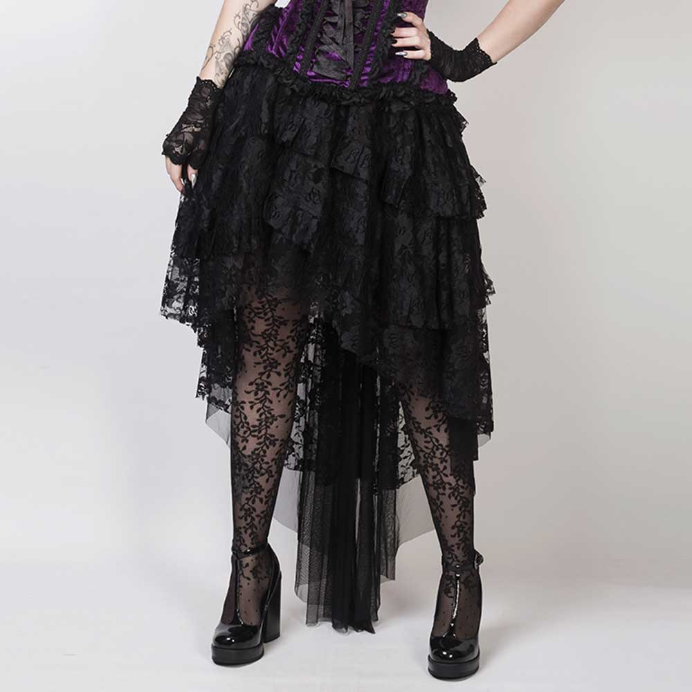 Attitude Corsets - Victorian skirt Jupe haute - Noir